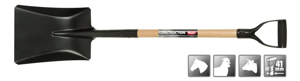 Shovel alu 320x260 D-stem Polet