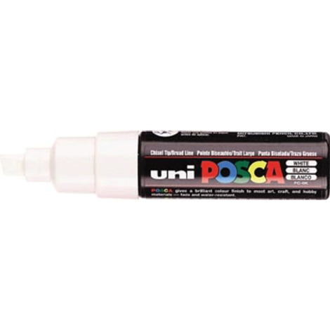 Stift wit voor verkeersbord sign uni-posca