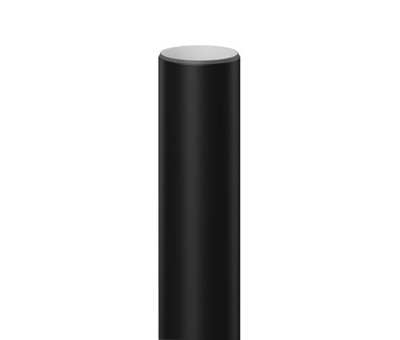 PP buis sanitair dia 110 glad zwart l=5m
