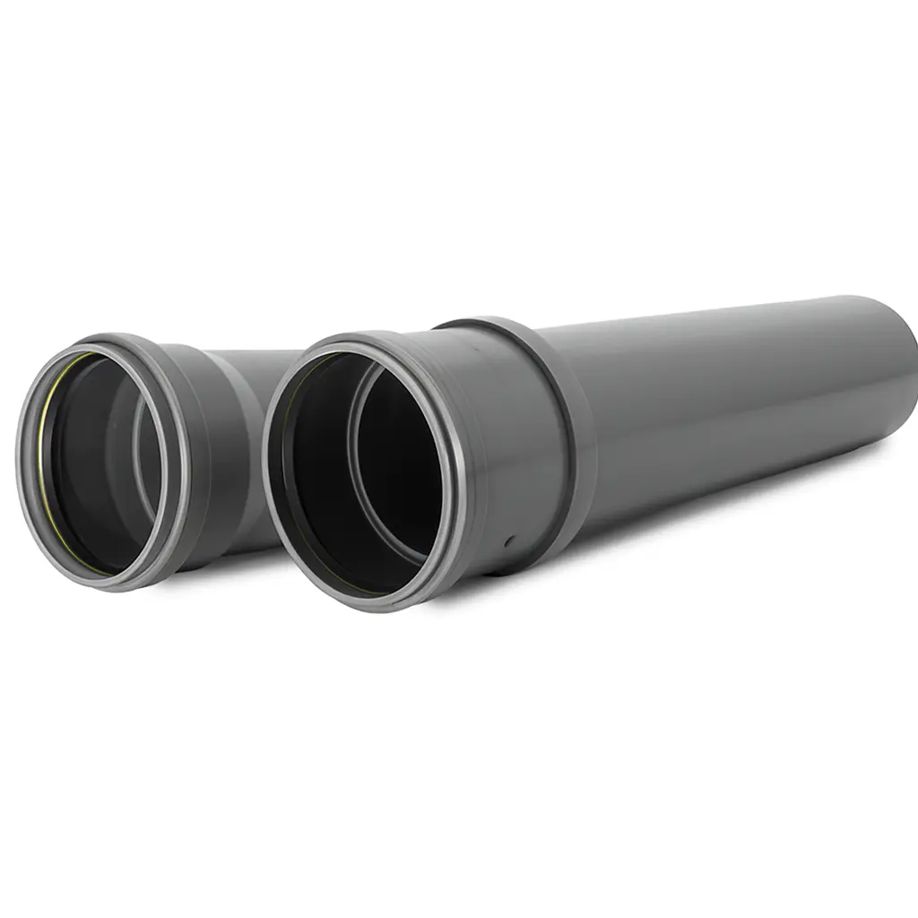 PP pipe sewage dia 250x8.6mm faced gray benor SN8 l=6m