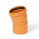 PP Bend sewer pipe dia 110mm 30° Msp red brown benor SN8
