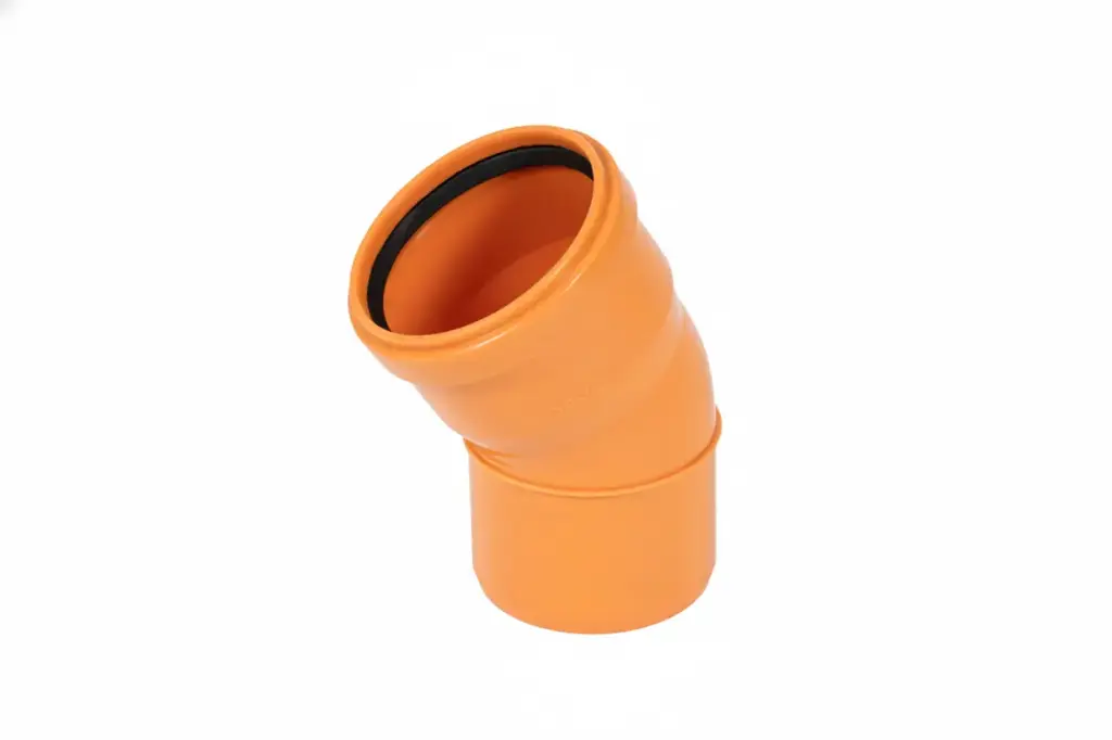 PP Bocht riolering dia 125mm 30° Msp roodbruin benor SN8 