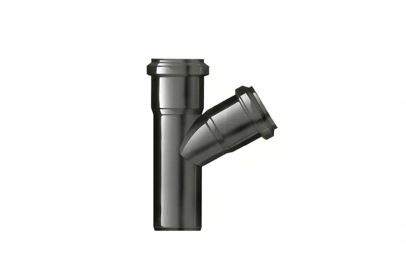 PP sanitair T-stuk dia 125 45° 2xMsp 