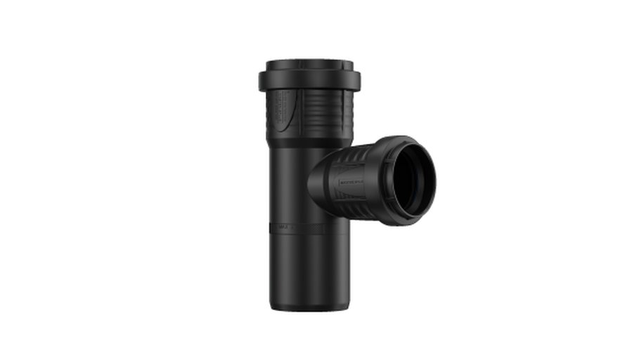 PP sanitary T-piece dia 125 87° 2xMsp