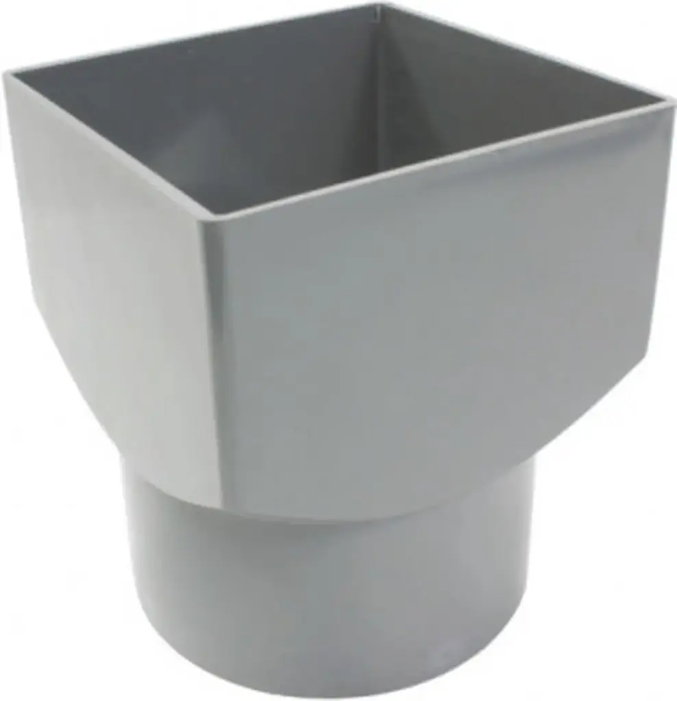 Réducteur PVC 100/100 carré rond