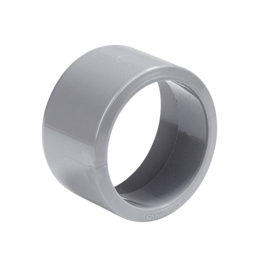 PVC reducer 80/75 short gray