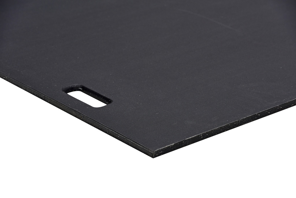 Rijplaat kunststof 2000x1000x15mm 15 ton 4gaten fijn geribd