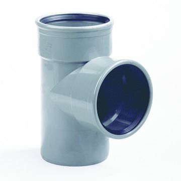 PVC rouge Pièce en T 315/160 87° 2xMSp gris benor SN4