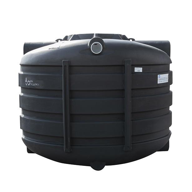 Septic/rainwater tank 3300 l budget black (202x150xH161) oval 100 kg