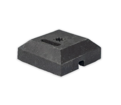 Rubber foot for traffic signs 12 kg + hole 40/40