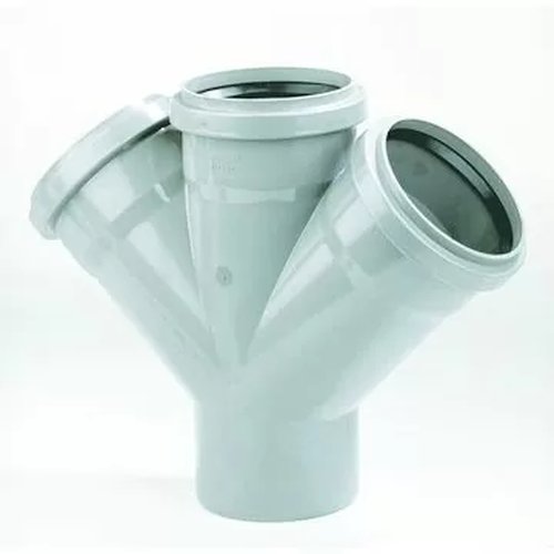 PVC T-piece double dia 110 45° 3xM