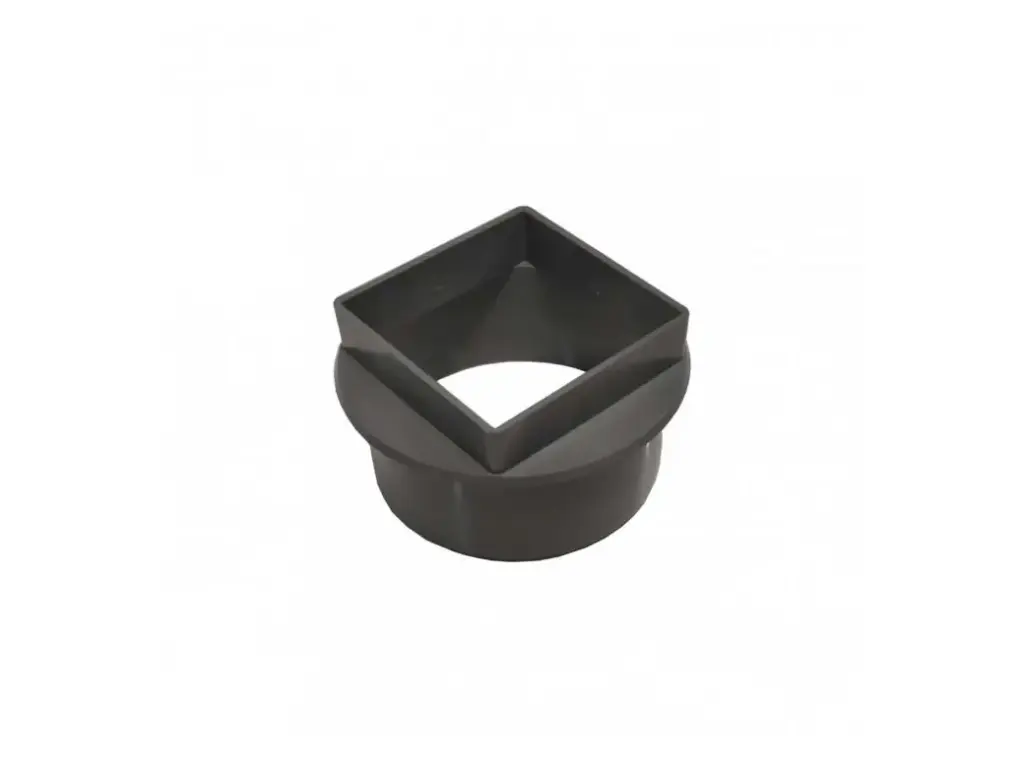 PVC verloopstuk 110/100 rond vierkant 