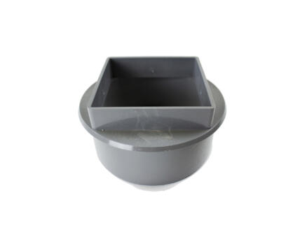 PVC verloopstuk 110/80 rond vierkant