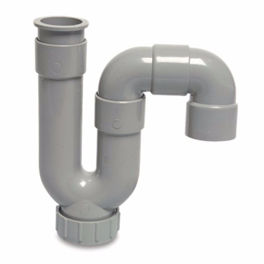 Siphon PVC dia 32 gris