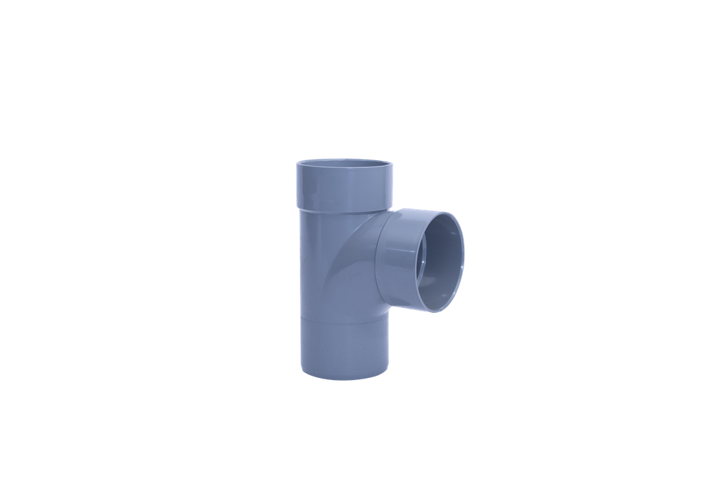 PVC T-piece dia 50 87° 2xMSp gray