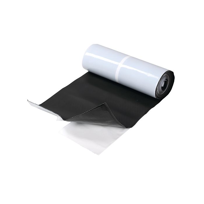 Plaklood Tradex wave 5lm 0,3m breed zwart (Connectflex)