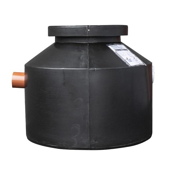 Grease trap/fat separator pit 200 liters (dia87 x H72) 18kg 2l/sec 30 couverts