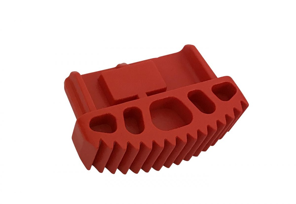 Laddervoetjes 75 rood (per stuk) 