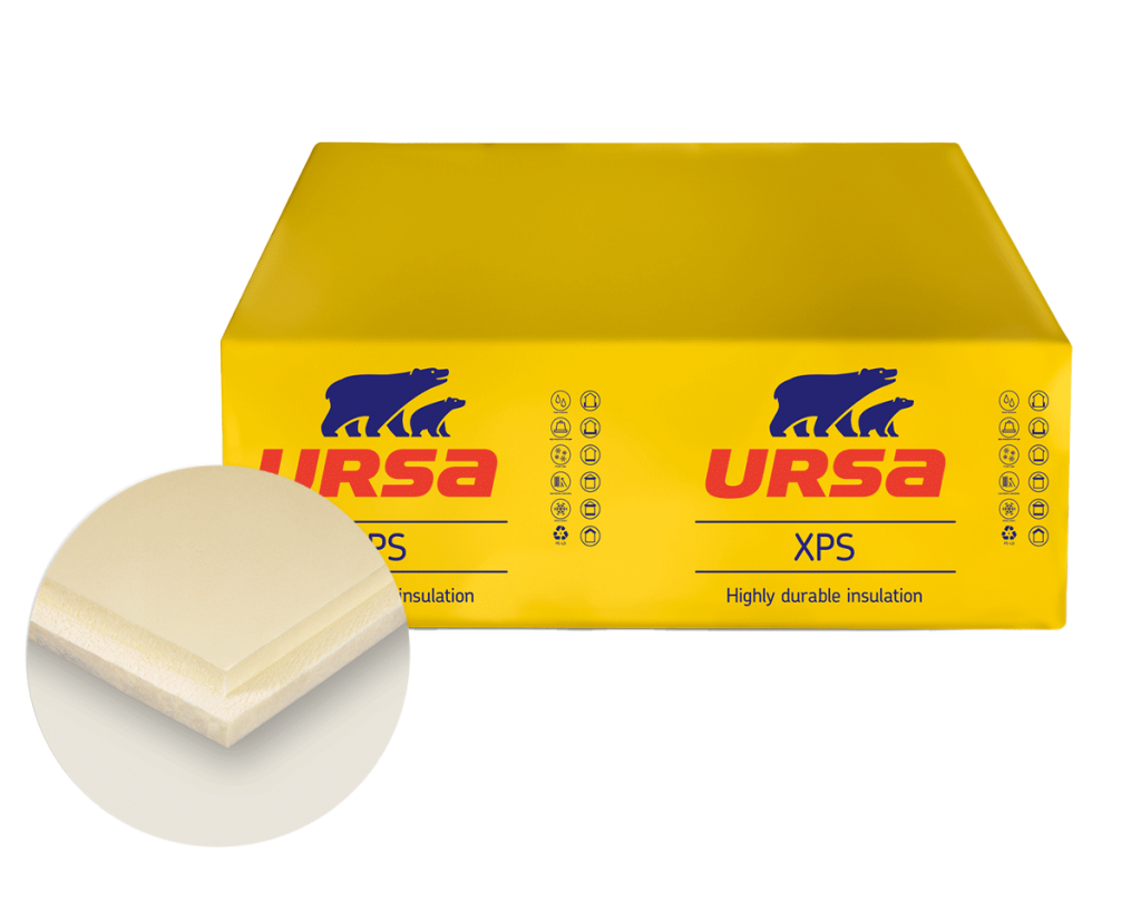 XPS 14 cm "Ursafoam" N-III-L 1.25x0.6m (2.25m²/pack) R=3.90