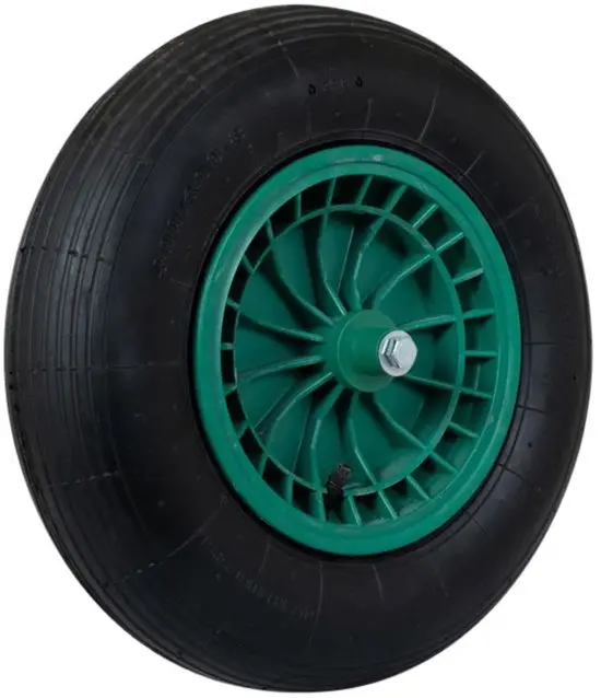 Roue de brouette en PVC avec axe