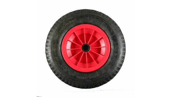 Wheelbarrow wheel PVC with axle included