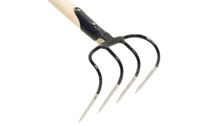 Manure hook 4 teeth without handle De Pypere