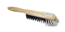 Brush hand broom pure hog bristle natural lacquered