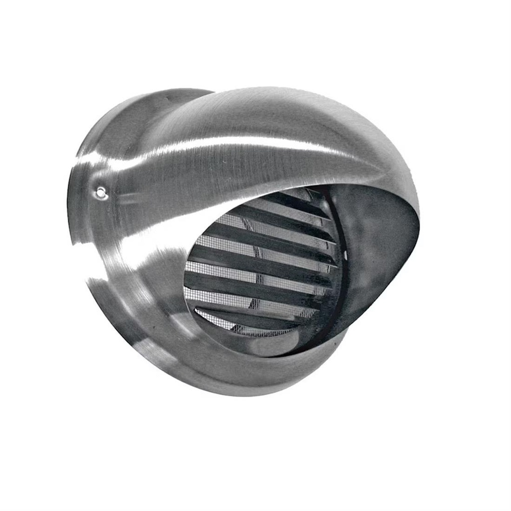 Bolrooster 150 mm inox met gaas 