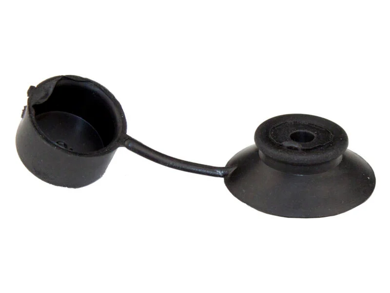 Cover cap black (EPDM) 4.5mm cap&rosette (50pcs)