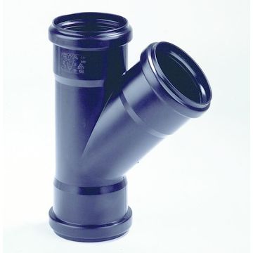 PP sanitair T-stuk dia 32 45° 3xM  
