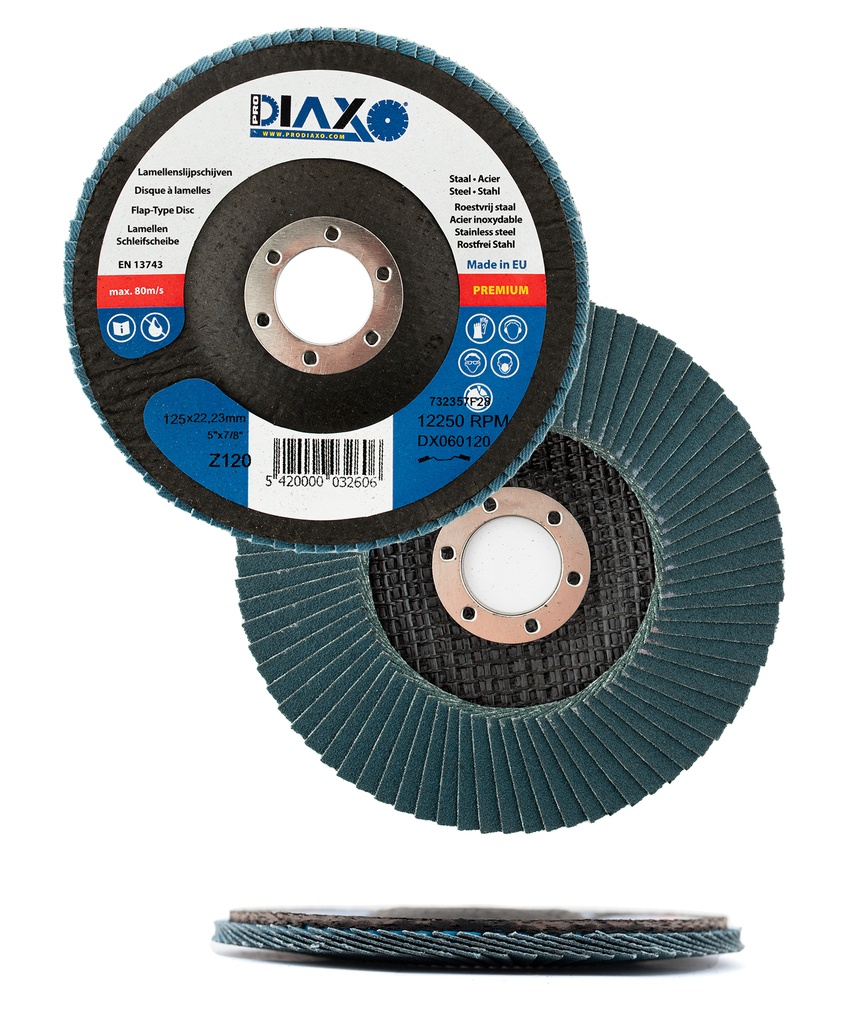 Doorsl.schijf dia 125 lamellen Diax