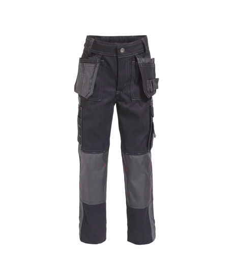 Werkbroek Dassy Seattle kids zwart/cementgrijs 