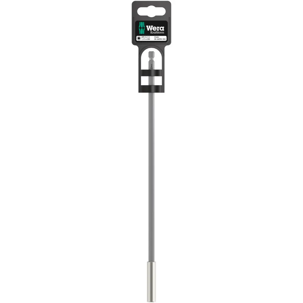 Universal bit holder with strong clamping ring- 1/4" x 300 mm