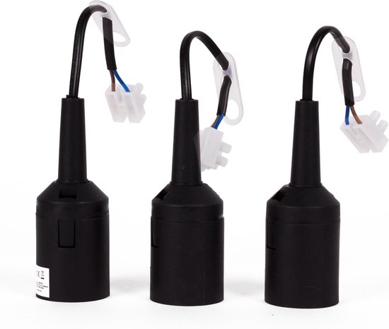 Raccord d'extraction E27 noir - 3dlg