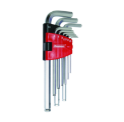 LONG TURBALL HEX KEY WRENCH SET 9pcs, BENMAN, size (1.5-2-2.5-3-4-5-6-8-10) 