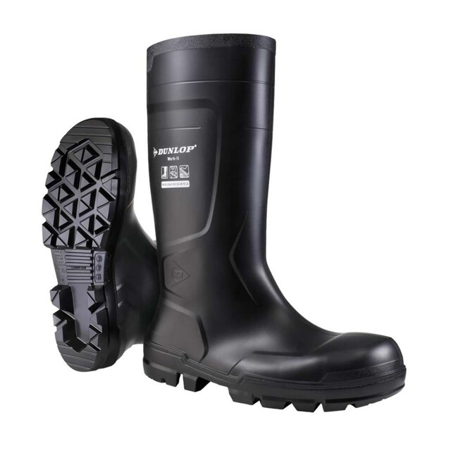 Laars dunlop zwart maat 38