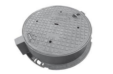 Gietijzer wegenisdeksel ARTI5J-7 RD D400 VO=700mm H=200mm scharnierend
