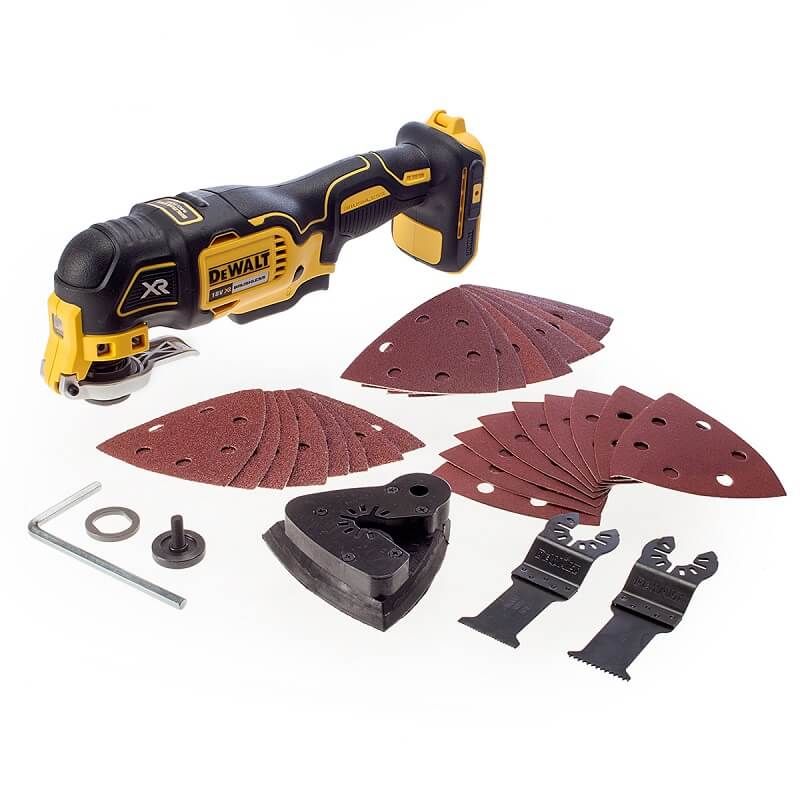 DCS355N 18 V XR Li-ion corps d'outil oscillant sans fil avec set d'accessoires -carbon brushless