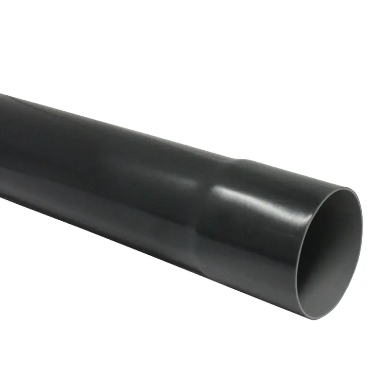 PVC rainwater pipe dia 80x1.5mm anthracite l=3m
