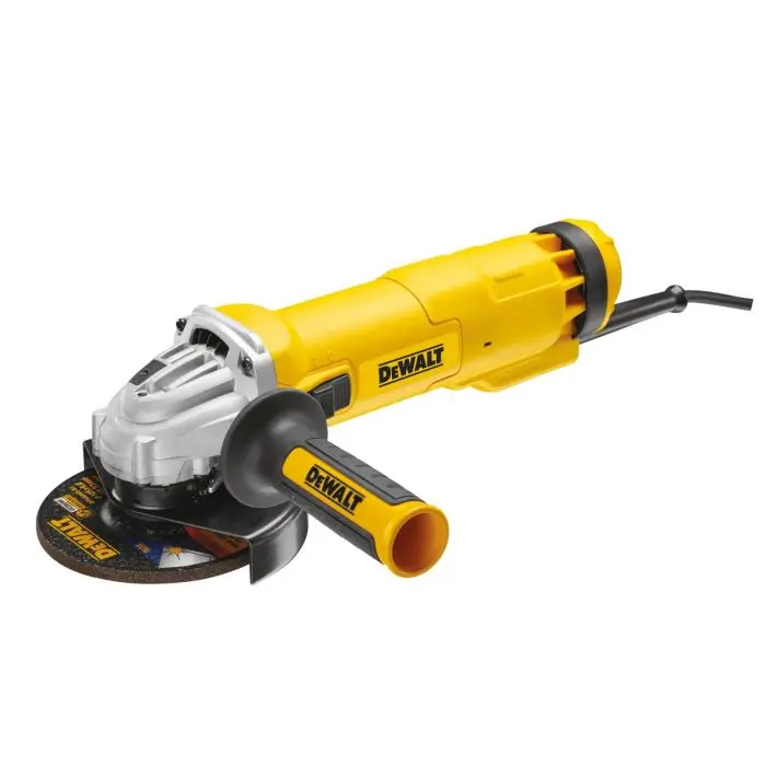 meuleuse d'angle 1000W 125mm avec interrupteur à glissière et protection contre le redémarrage