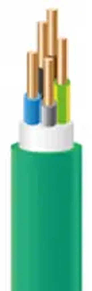 Cable XGB 5G1.5 green fireproof (100 m)