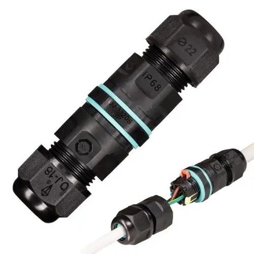 Cable connector IP 68- 83 mm black (waterproof)
