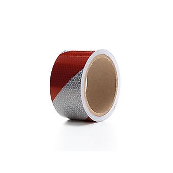 Reflecterende tape zelfklevend rood/wit 