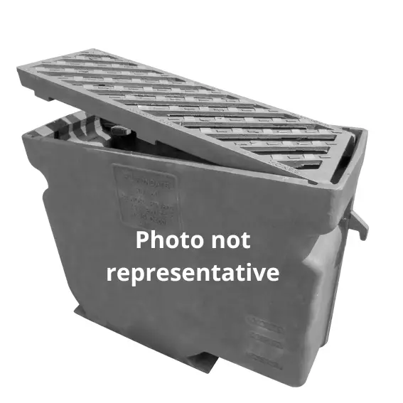 Avaloir en fonte A8 D400 - br=300mm ug=160mm BENOR