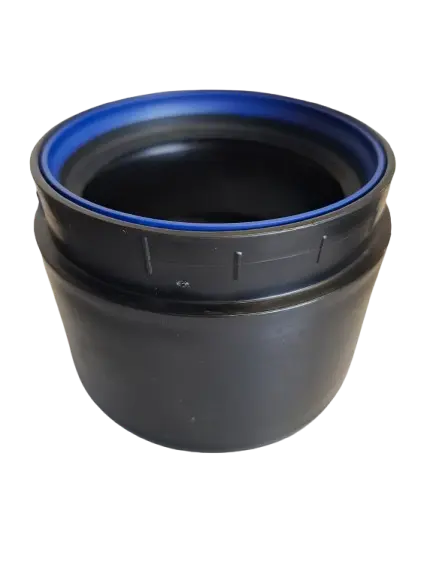 PP+ reducer eccentric 110 x 90mm 1 x cuff sleeve black
