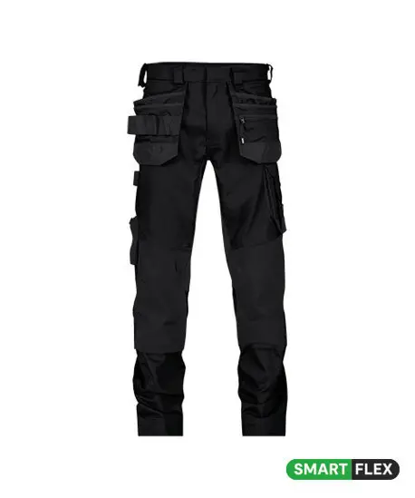 Werkbroek Flux Next met stretch holsterzakken en kniezakken 