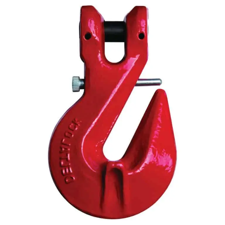 Forked notch hooks with safety pin 5.3 T