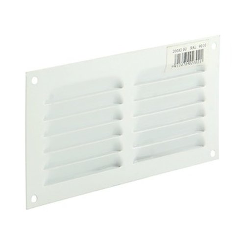 Renson 436 Alu rooster wit 20x10 zonder gaas  