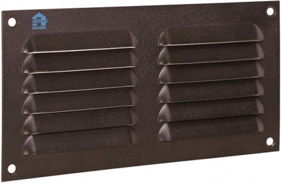 Renson 436 Alu rooster zwart RAL 9005 20x10 zonder gaas 