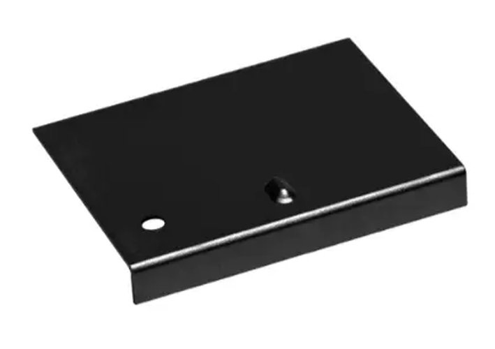 Alu dakrand verbindingsclip standaard 80mm zwart structuur coatex